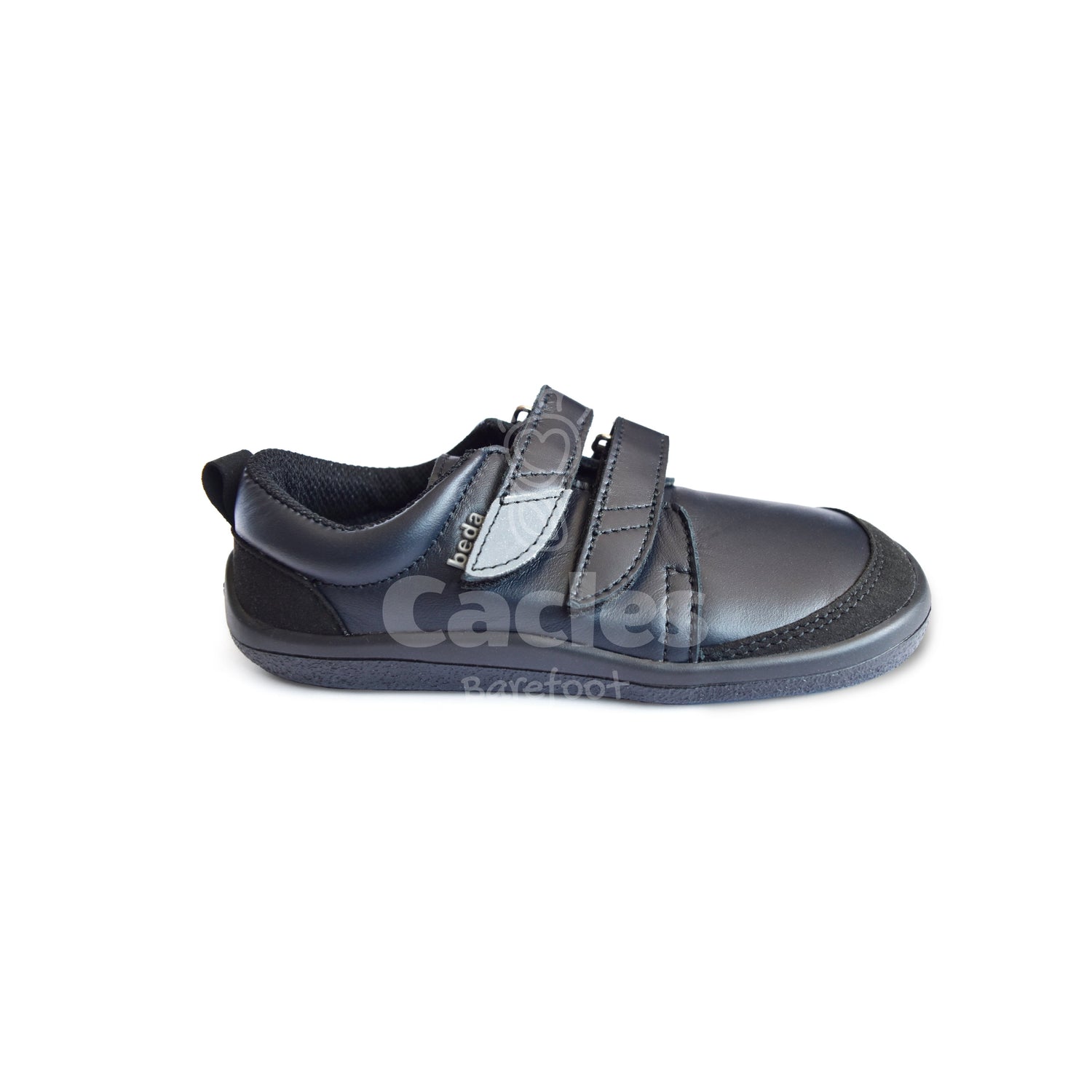 Beda - zapatos colegiales barefoot - Just black-Beda-Cacles Barefoot-Tienda de calzado barefoot respetuoso minimalista