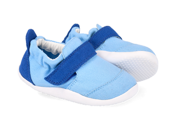 Bobux - XP Go Organic Powder Blue + Snorkel Blue - lonetas respetuosas-Bobux-Cacles Barefoot-Tienda de calzado barefoot respetuoso minimalista