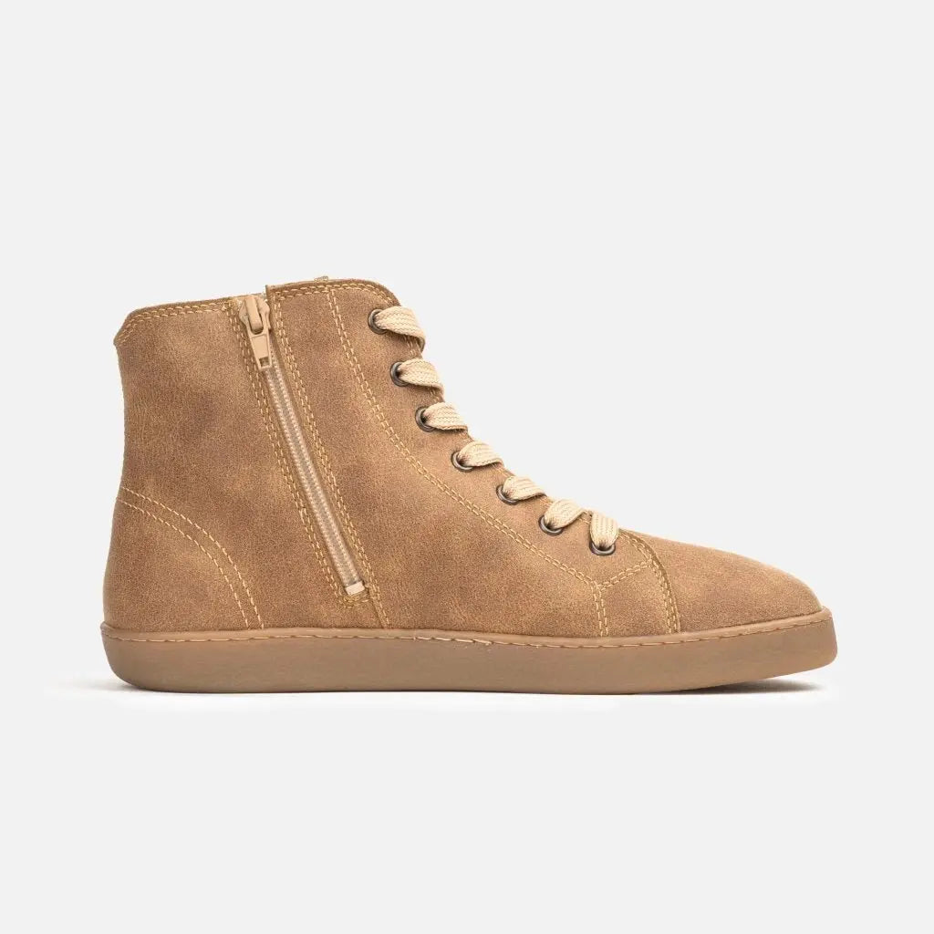 Bohempia - Alex Tobacco Brown - Bottines barefoot doublées pour l'hiver