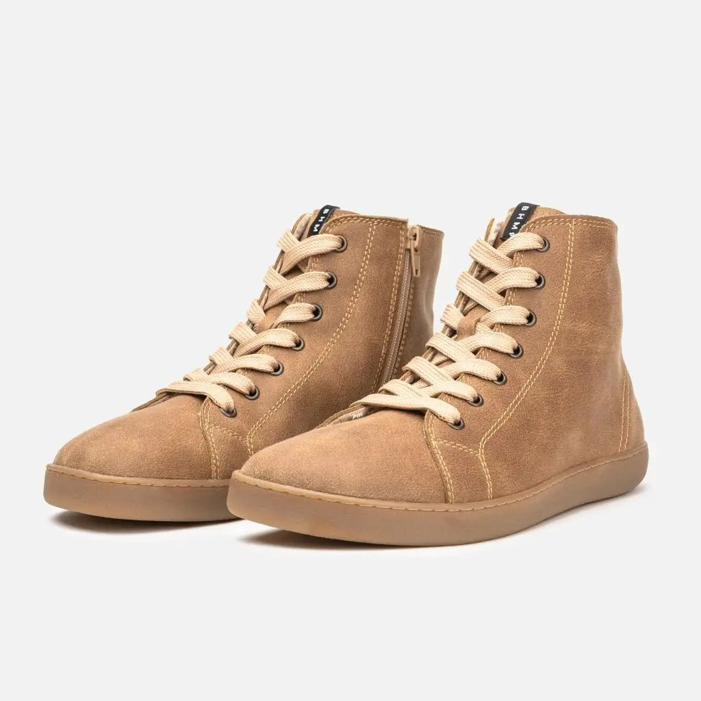 Bohempia - Alex Tobacco Brown - Bottines barefoot doublées pour l'hiver