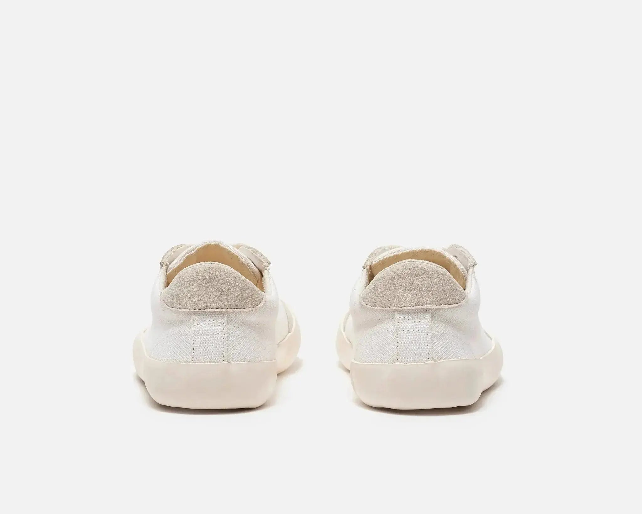 Bohempia Felix White & Tan - Zapatillas barefoot unisex veganas blanco y beige