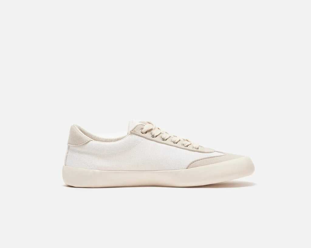 Bohempia - Felix White & Tan - Zapatillas barefoot unisex veganas blancos y beige