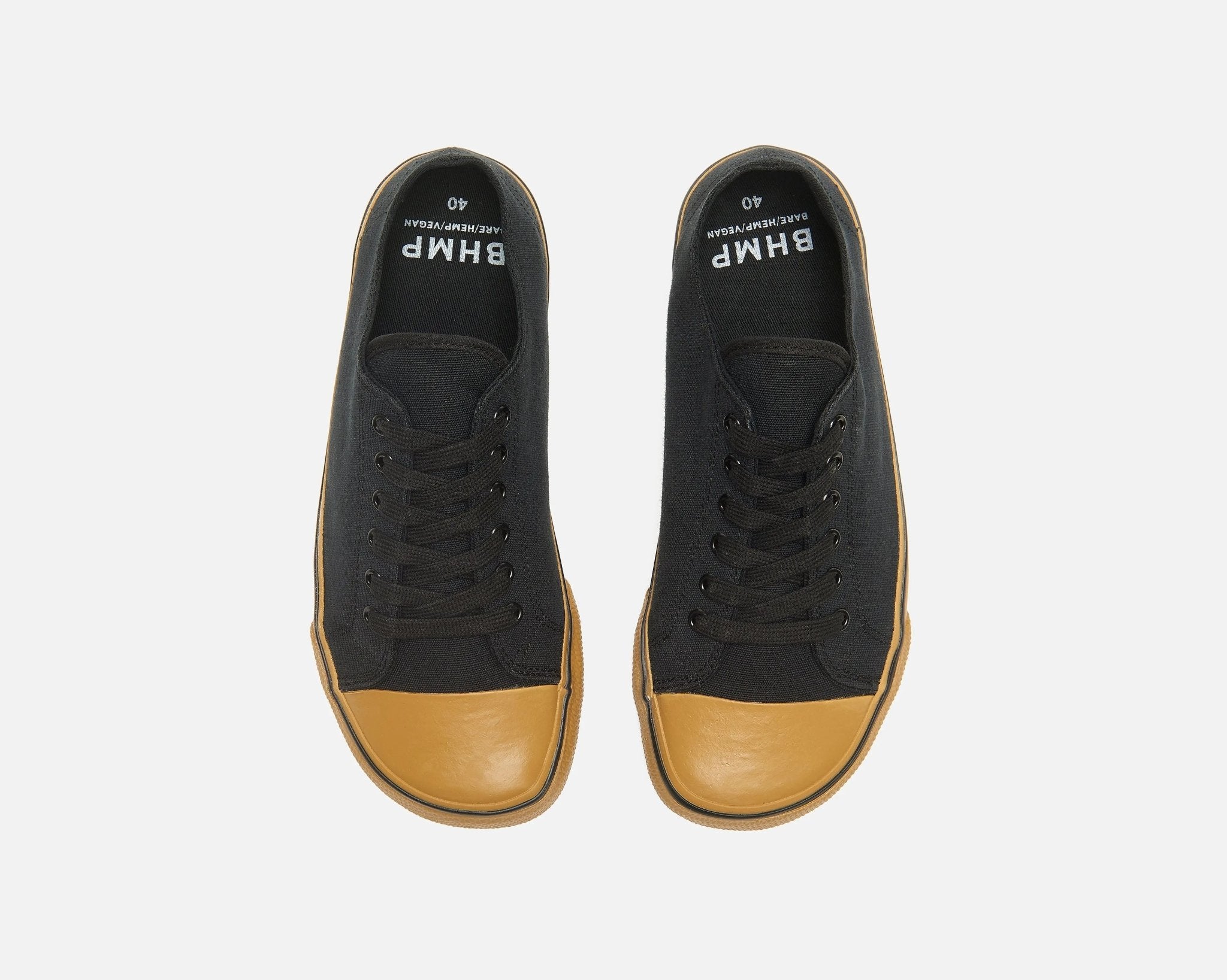 Bohempia - Herlik Black & Gum - Deportivas barefoot negras