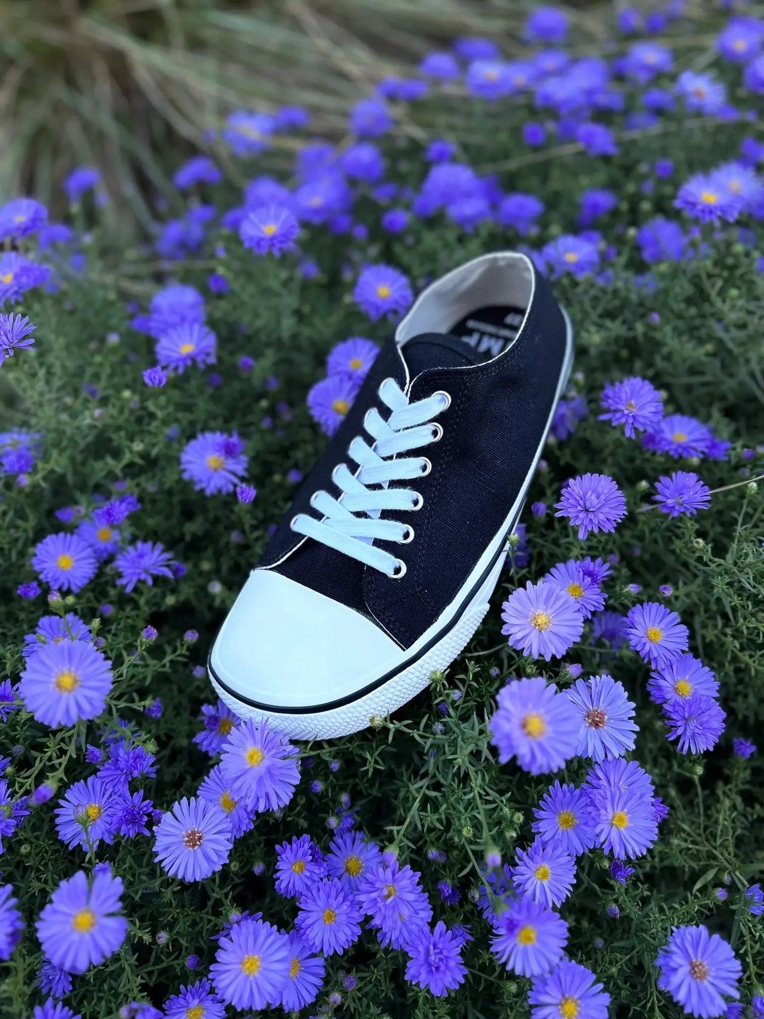 Bohempia - Herlik Black & White - Zapatillas barefoot veganas unisex negras