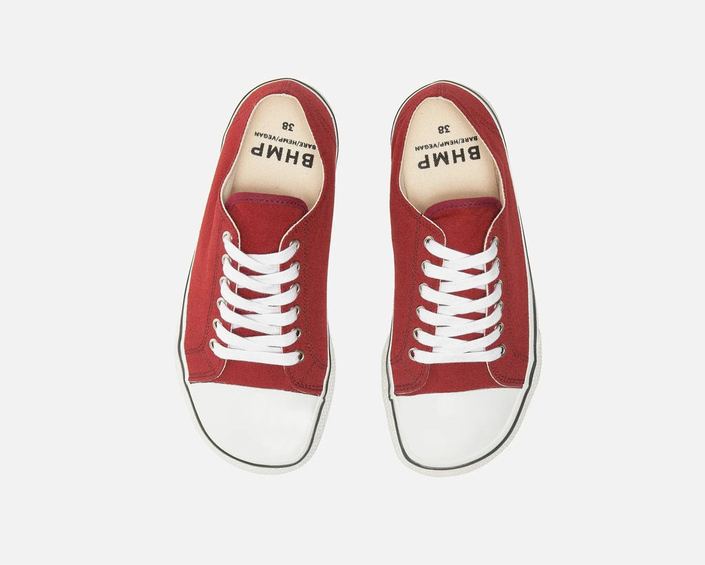 Bohempia - Herlik Bordeaux & Blanc - Chaussures barefoot