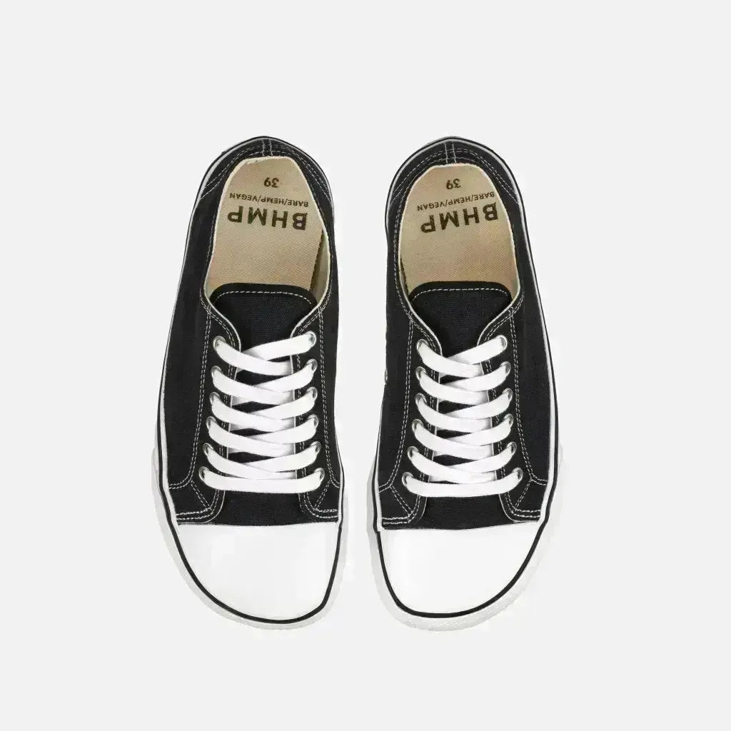 Bohempia - Herlik Classic Black - Zapatillas barefoot veganas unisex negras