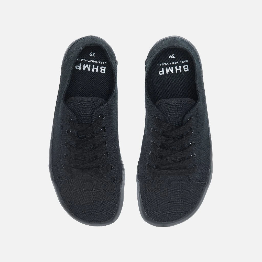 Bohempia – Hoska 2.0 Black & Black - Zapatillas barefoot-Bohempia-Cacles Barefoot-Tienda de calzado barefoot respetuoso minimalista