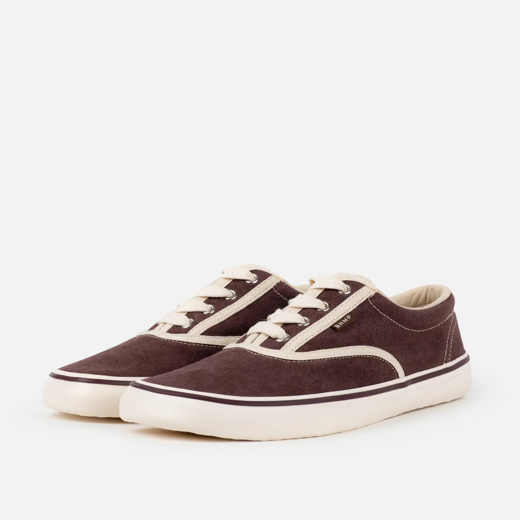 Bohempia Korin Blackberry Red - Zapatillas de lona barefoot retro burdeos  Cacles Barefoot