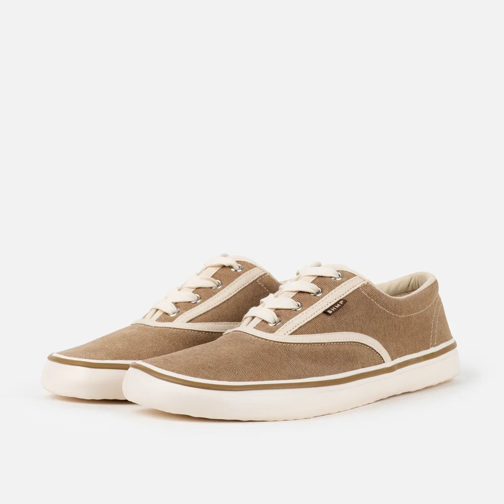 Bohempia Korin Sand Beige - Zapatillas de lona barefoot retro beige  Cacles Barefoot