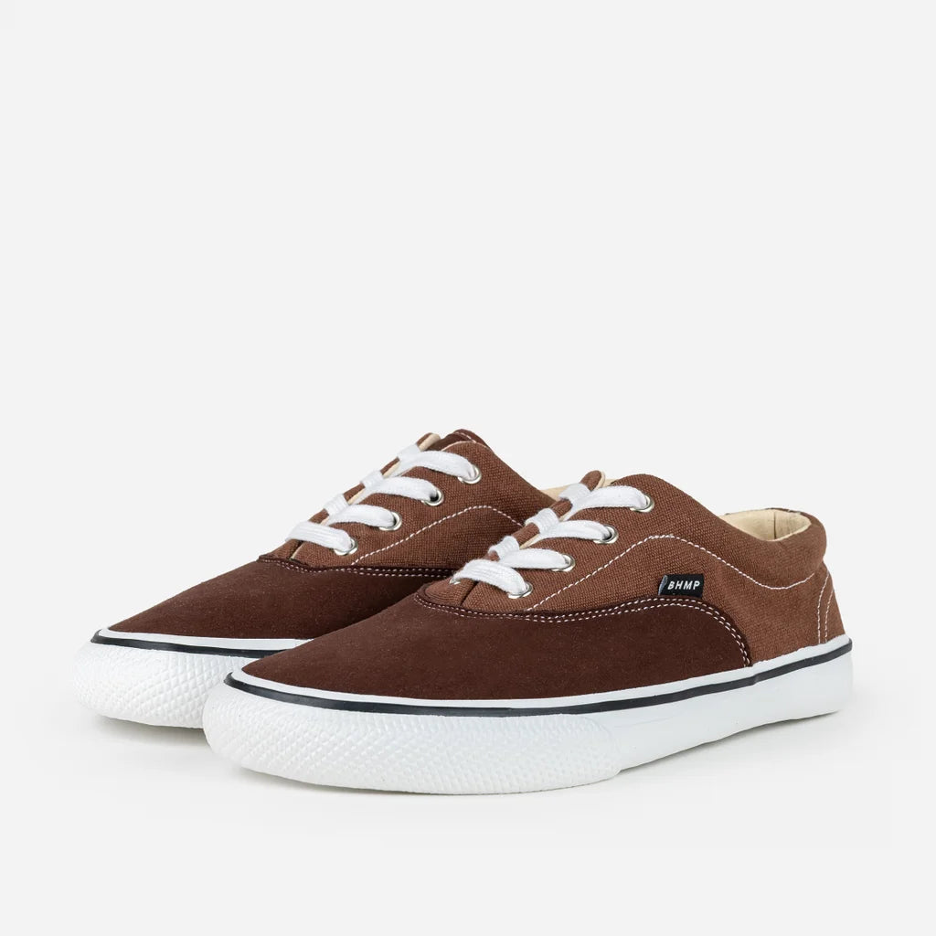 Bohempia Lomik Chocolate Brown - Zapatillas barefoot retro otoñales marrones  Cacles Barefoot
