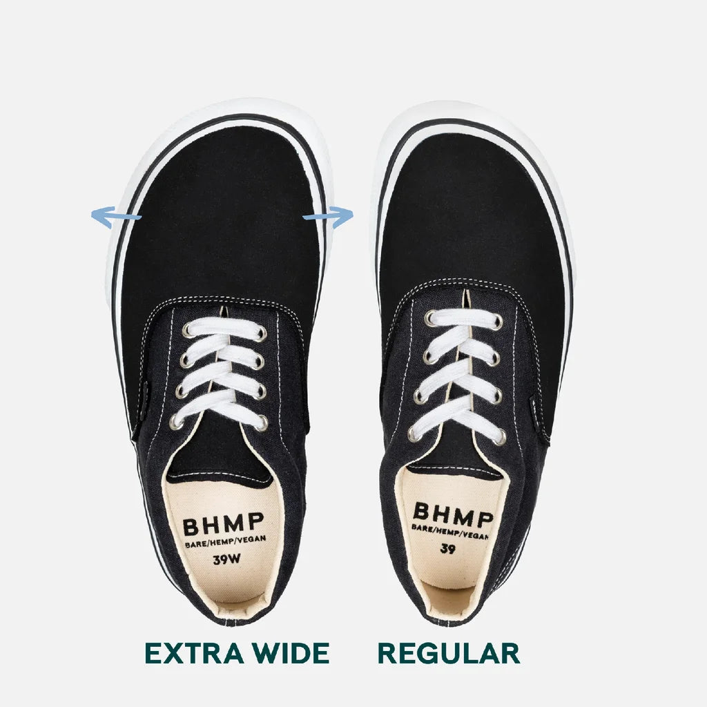 Bohempia Lomik Classic Black - Zapatillas barefoot retro otoñales negras  Cacles Barefoot