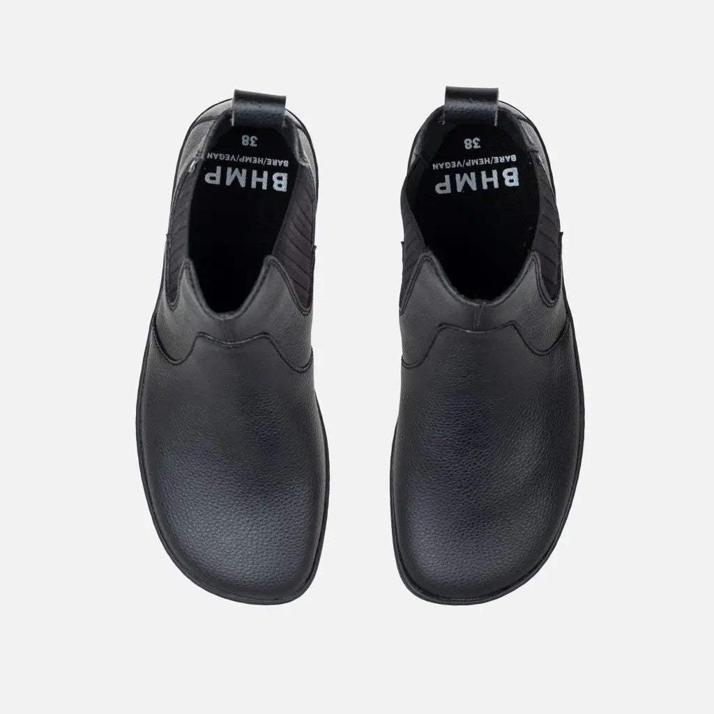 Bohempia - Lumi Noir Brillant - Bottes Chelsea Barefoot