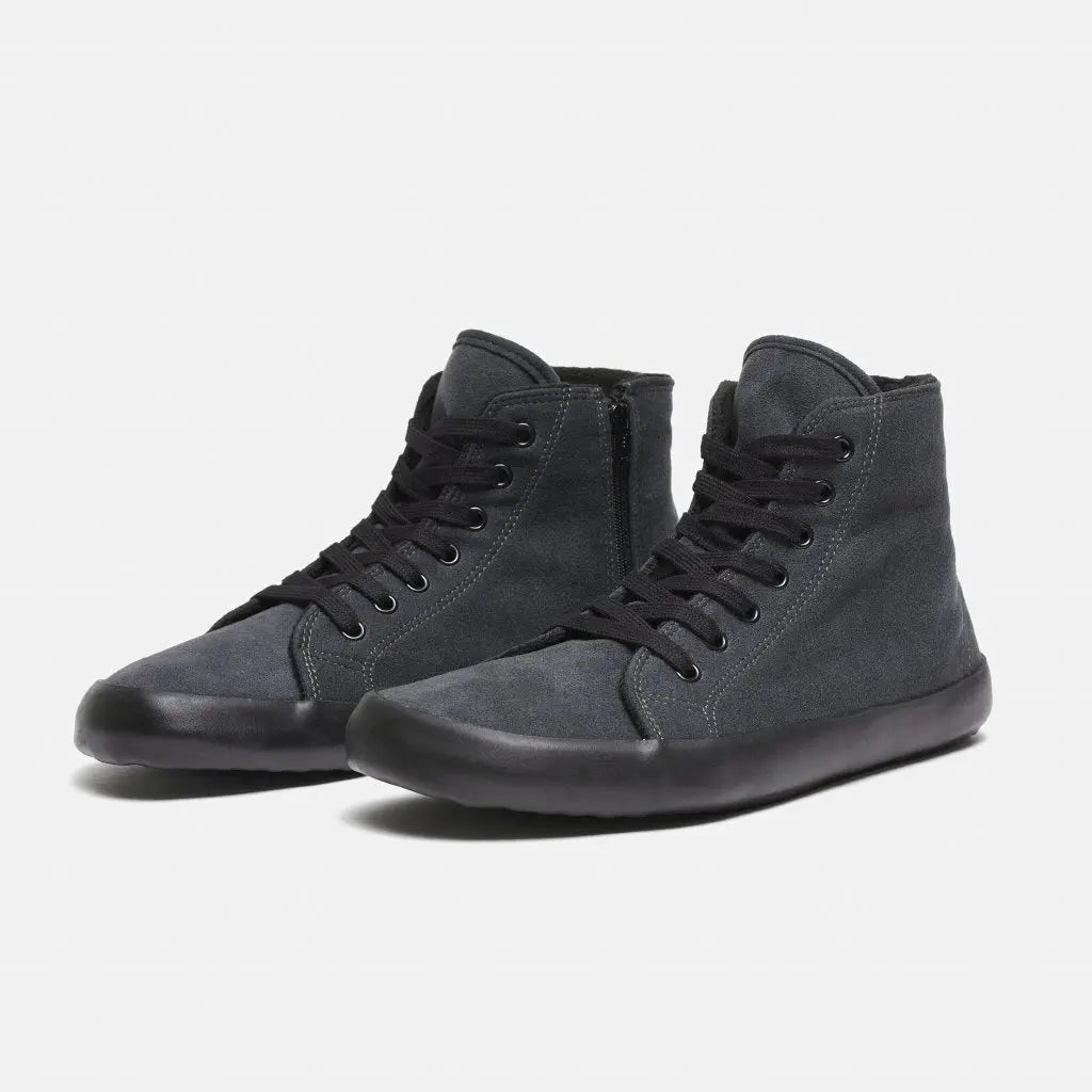 Bohempia - Olen Charcoal & Black - Botines de invierno barefoot