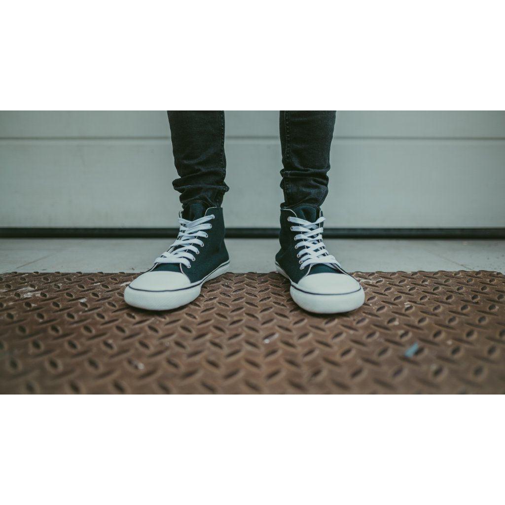 Bohempia - Orik 2.0 Black & White - Deportivas barefoot de caña alta