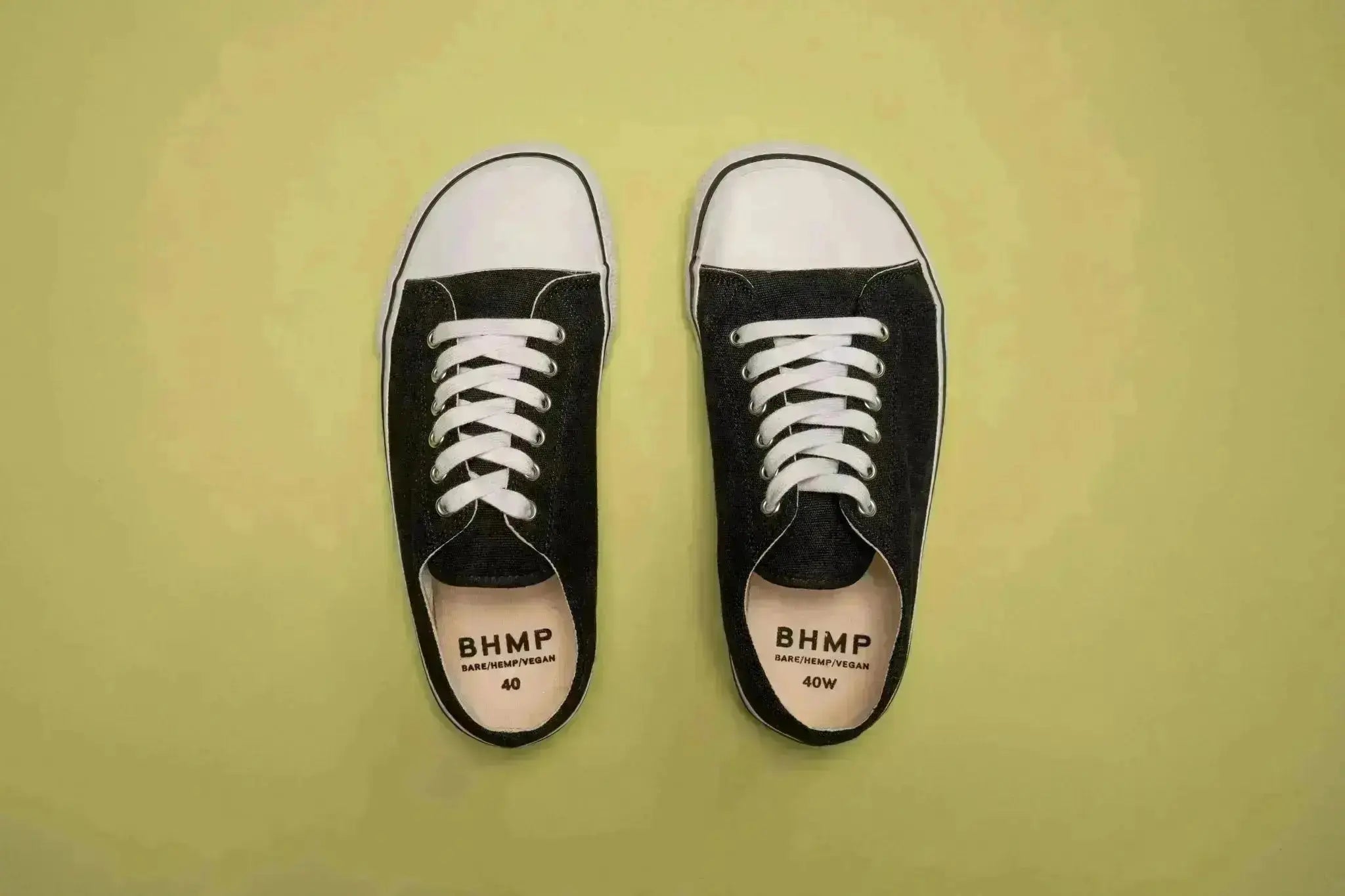 Bohempia - Orik 2.0 Black & White - Zapatillas barefoot de caña alta veganas unisex negras