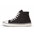 Bohempia - Orik 2.0 Black & White - Zapatillas barefoot de caña alta veganas unisex negras