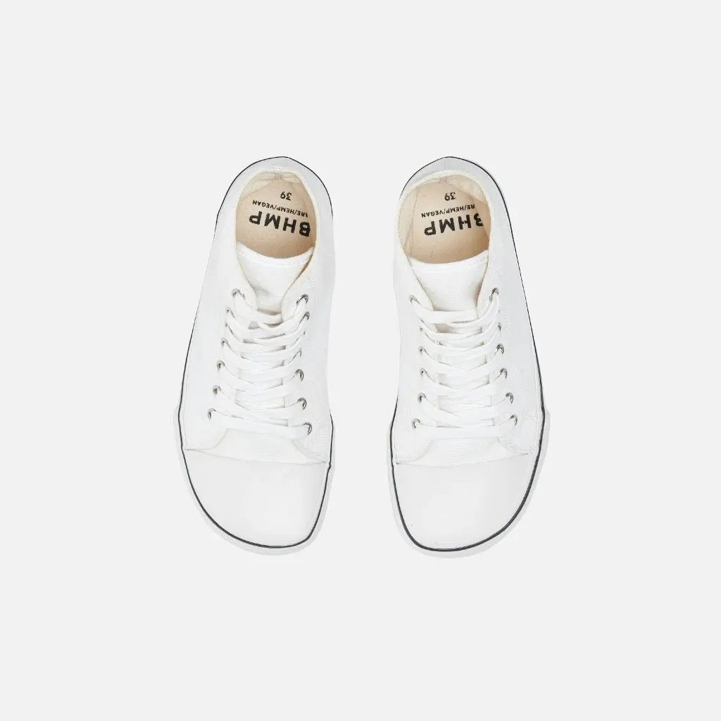 Bohempia - Orik 2.0 White & White - Deportivas barefoot de caña alta