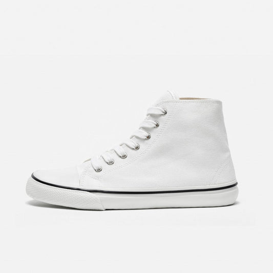 Bohempia - Orik 2.0 White & White - Deportivas barefoot de caña alta-Bohempia-Cacles Barefoot-Tienda de calzado barefoot respetuoso minimalista