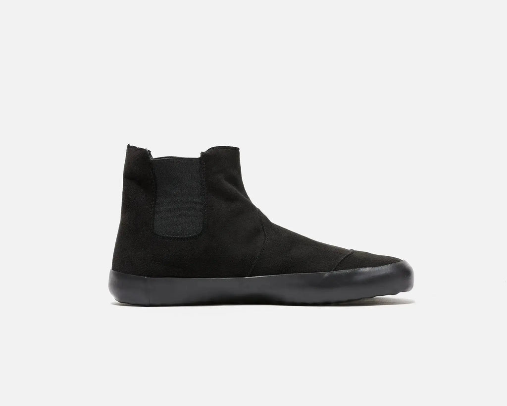 Bohempia - Rola Black & Black - Botas chelsea barefoot veganas unisex negras