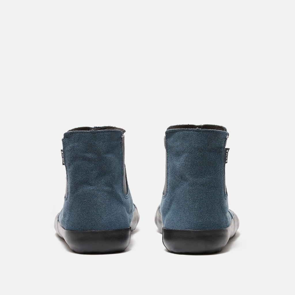 Bohempia - Rola Grey & Black - Botas chelsea barefoot-Bohempia-Cacles Barefoot-Tienda de calzado barefoot respetuoso minimalista