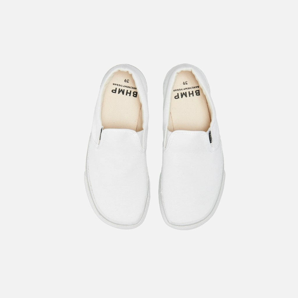 Bohempia - Velik All White - Slip ons barefoot-Bohempia-Cacles Barefoot-Tienda de calzado barefoot respetuoso minimalista