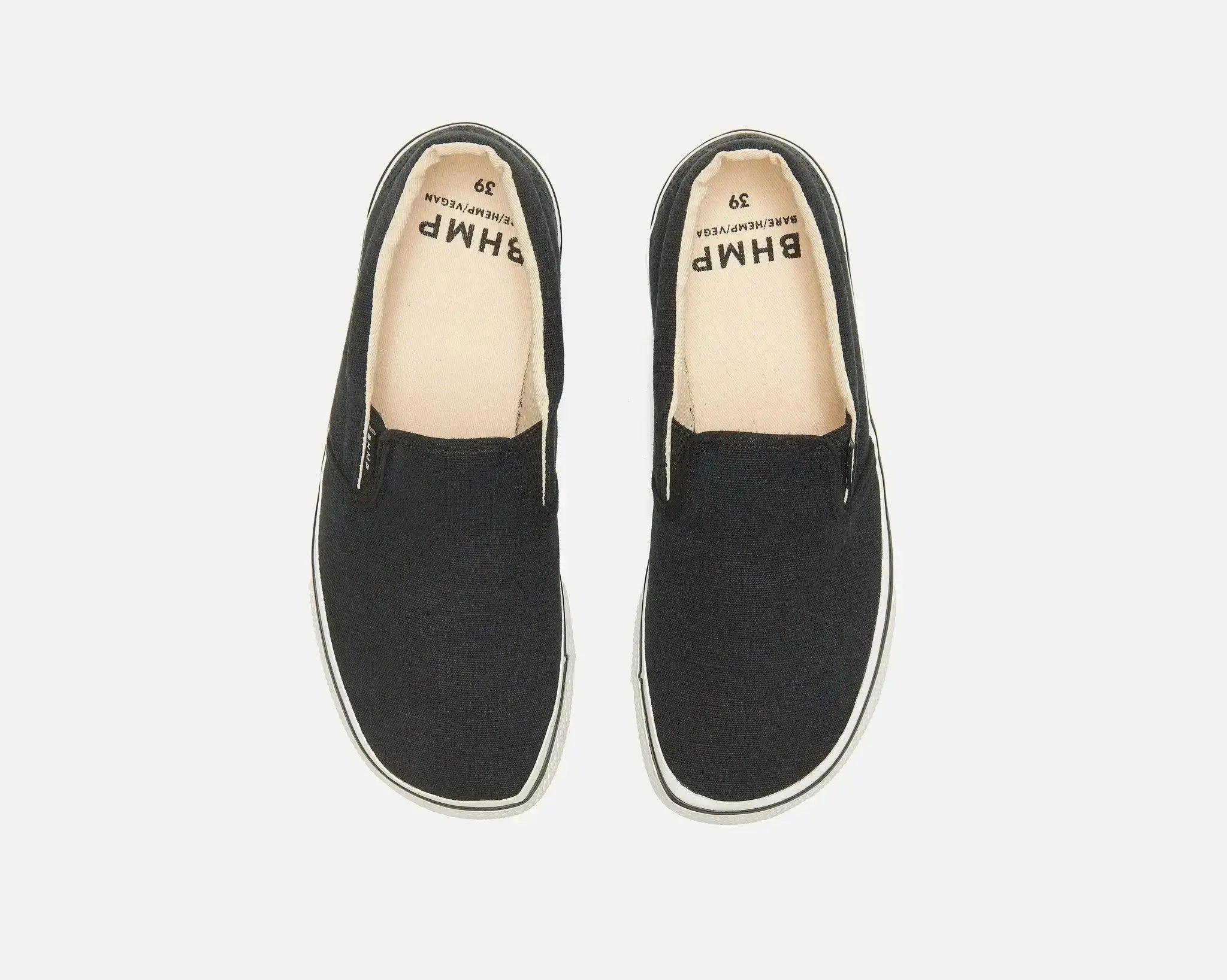 Bohempia Velik Black & White - Zapatillas sin cordones barefoot unisex negras