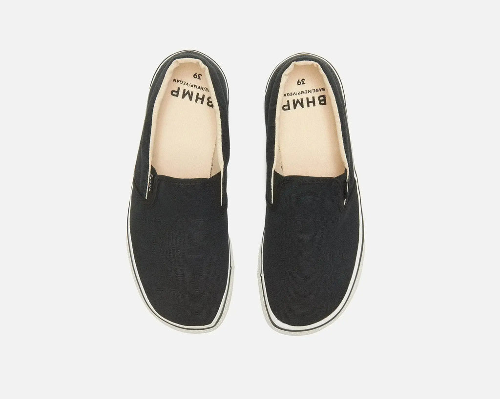 Bohempia - Velik Black & White - Zapatillas sin cordones barefoot veganas unisex negras