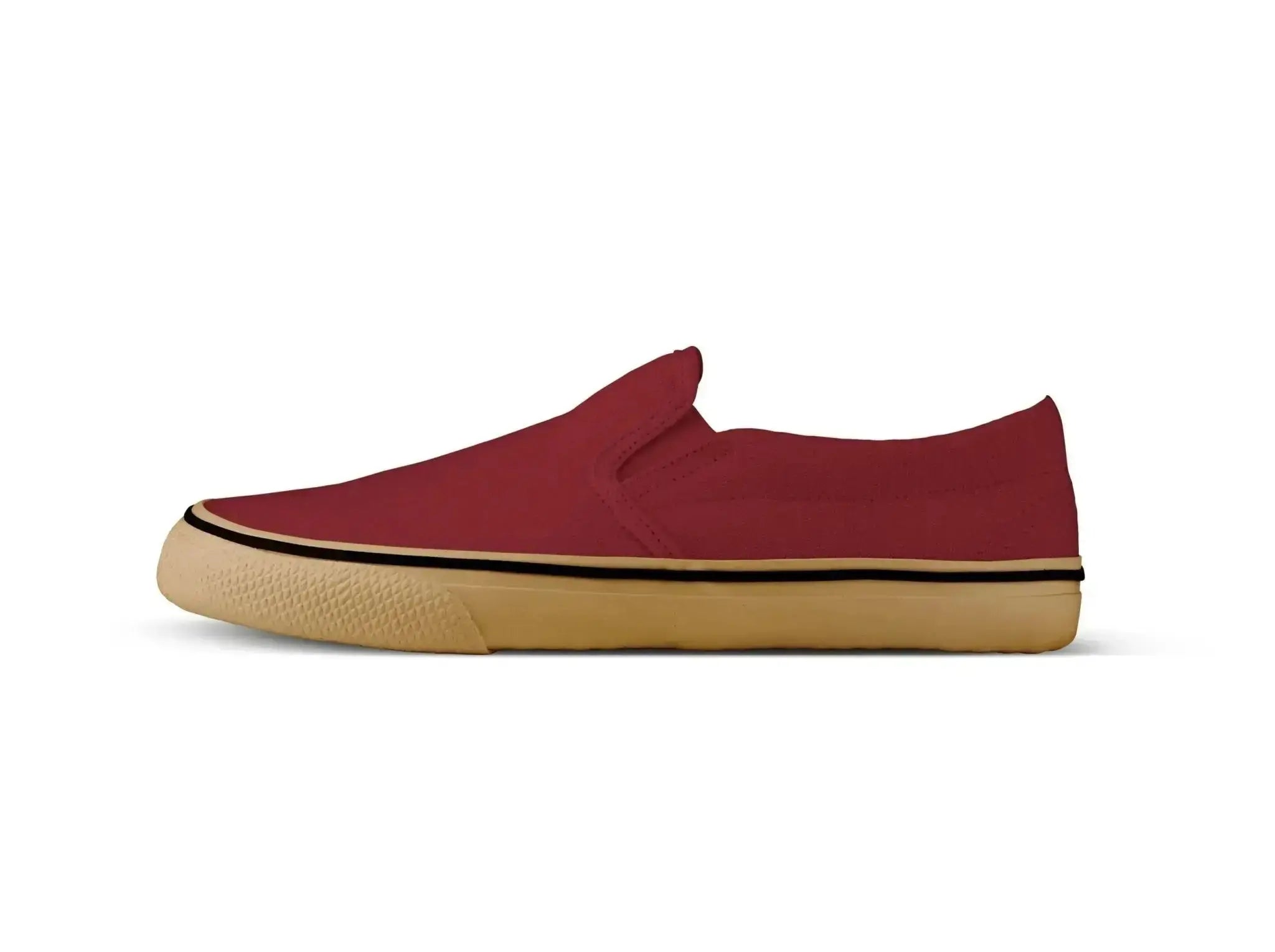 Bohempia Velik Burgundy & Gum - Zapatillas sin cordones barefoot unisex granate