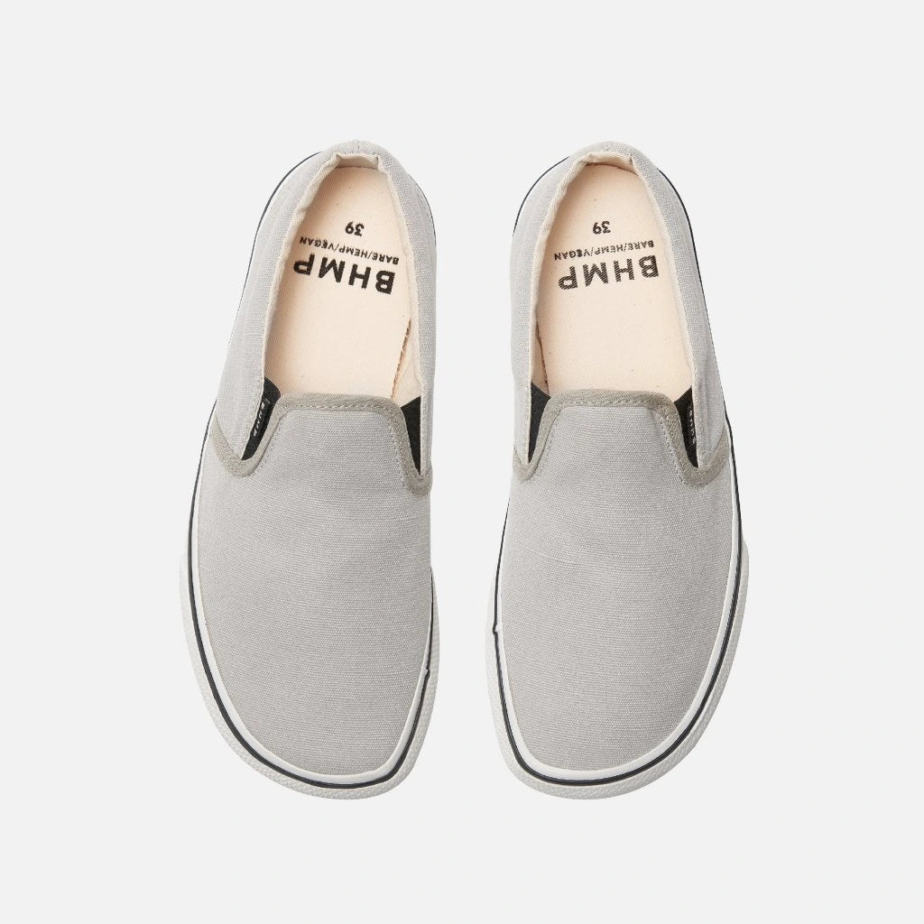Bohempia - Velik Light Grey White - Slip ons barefoot-Bohempia-Cacles Barefoot-Tienda de calzado barefoot respetuoso minimalista