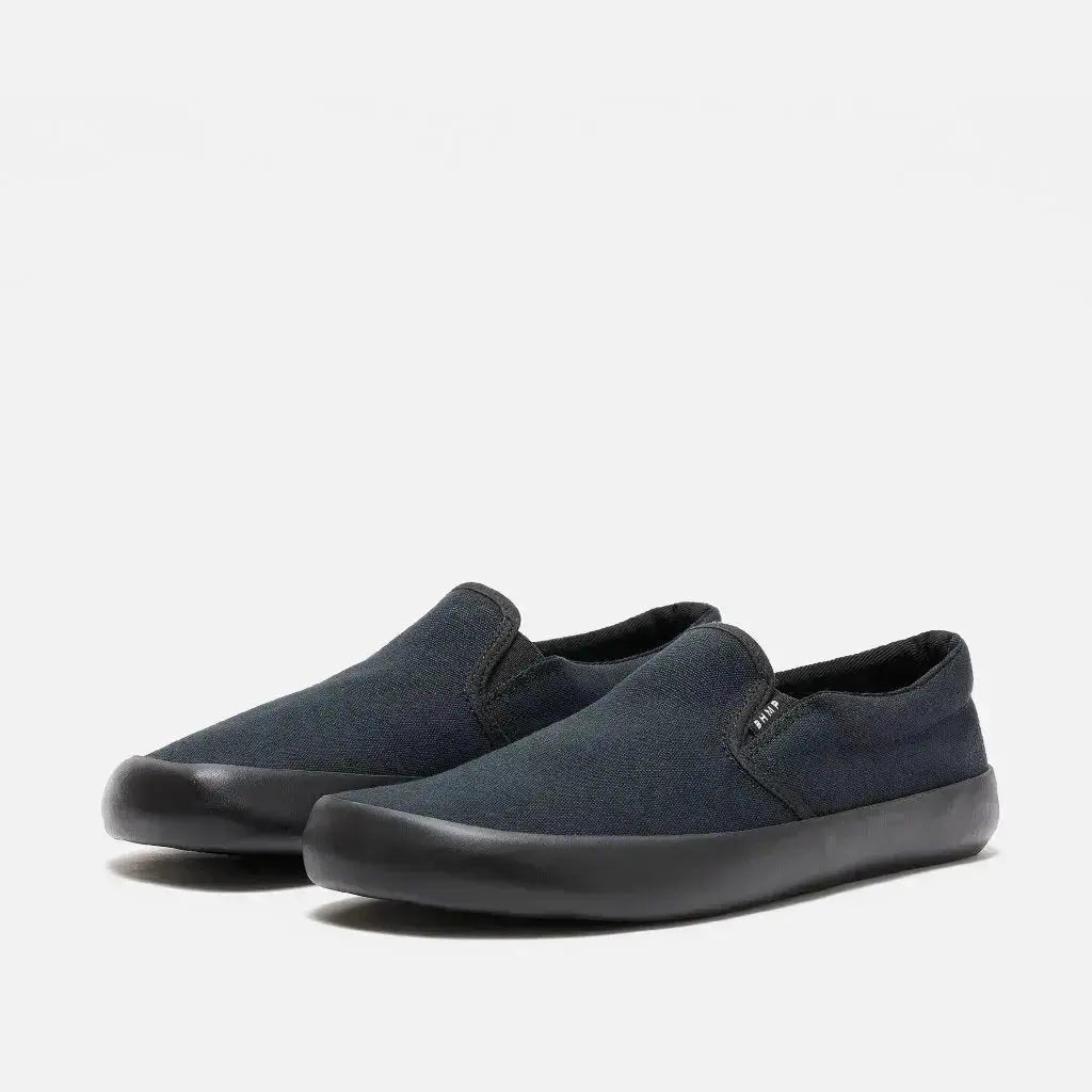 Bohempia Vikla 2.0 Black & Black - Zapatillas sin cordones barefoot unisex veganas negras