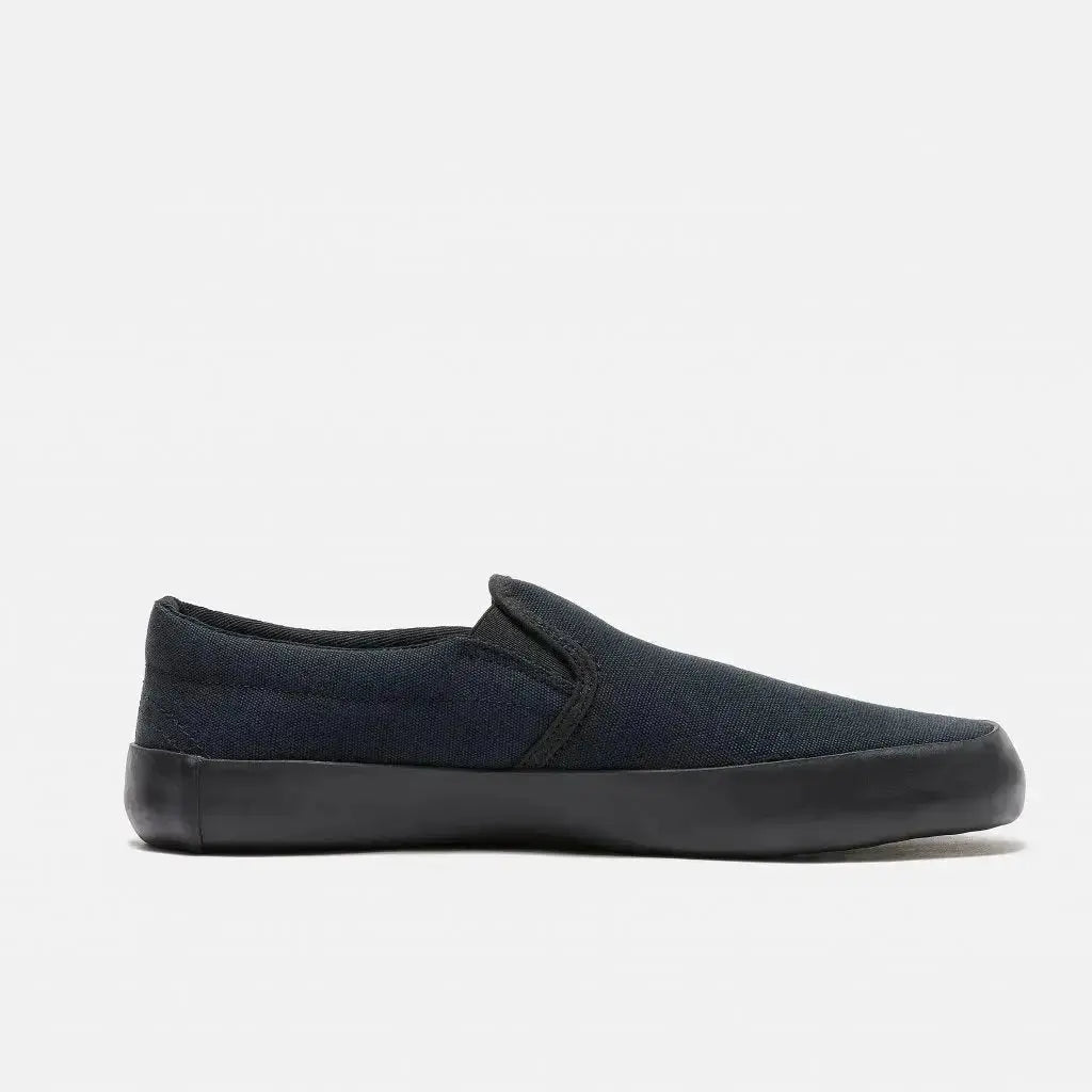 Bohempia Vikla 2.0 Black & Black - Zapatillas sin cordones barefoot unisex veganas negras