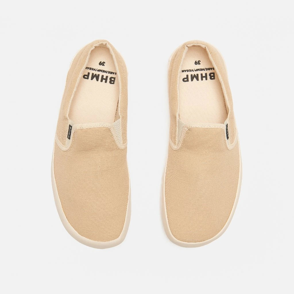 Bohempia – Vikla 2.0 Tan & Off White - Slip ons barefoot-Bohempia-Cacles Barefoot-Tienda de calzado barefoot respetuoso minimalista