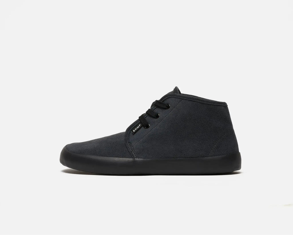 Bohempia - Zavid 2.0 Charcoal Black - Botines barefoot veganas unisex negras