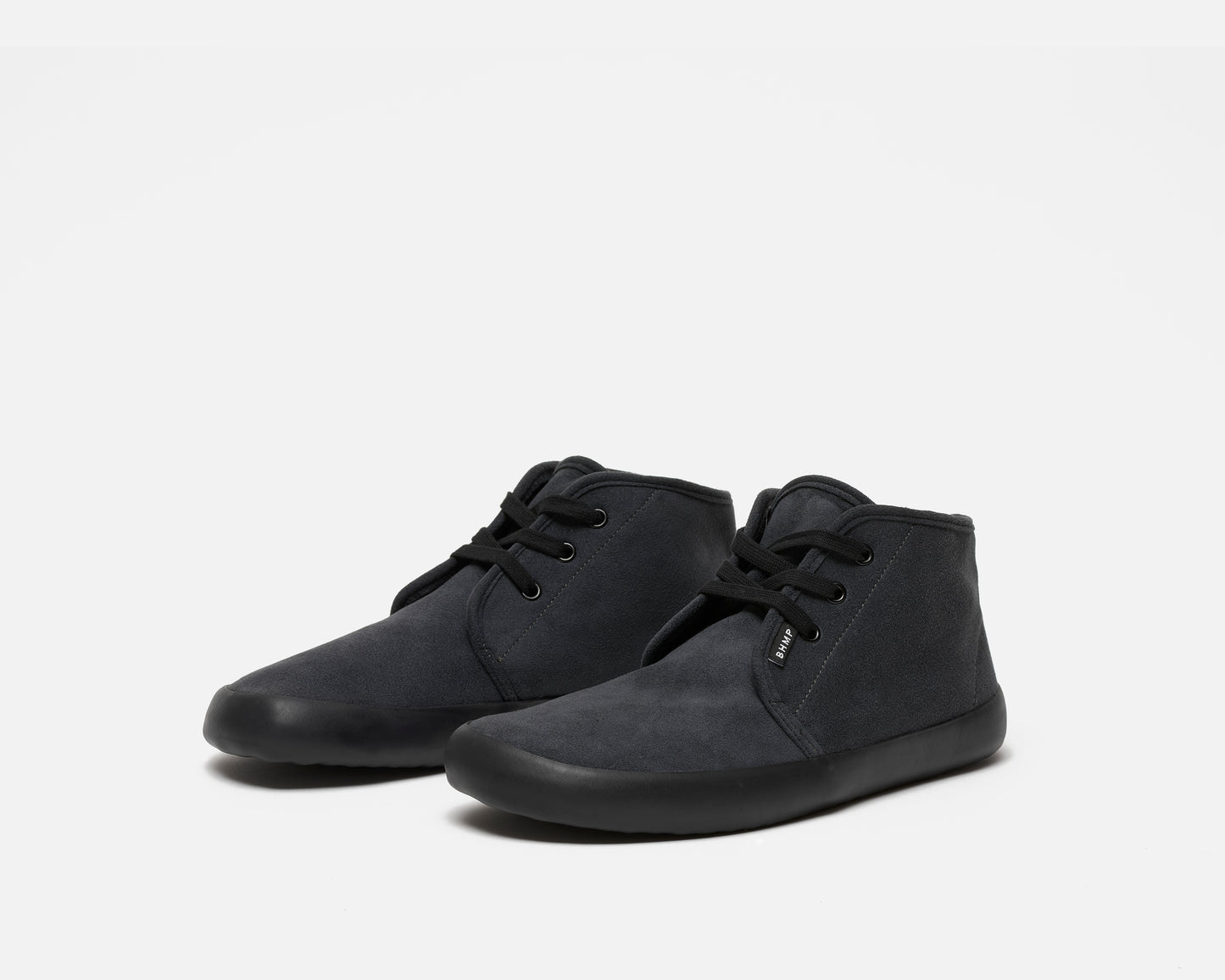 Bohempia - Zavid 2.0 Charcoal Black - Botines de cordones-Bohempia-Cacles Barefoot-Tienda de calzado barefoot respetuoso minimalista