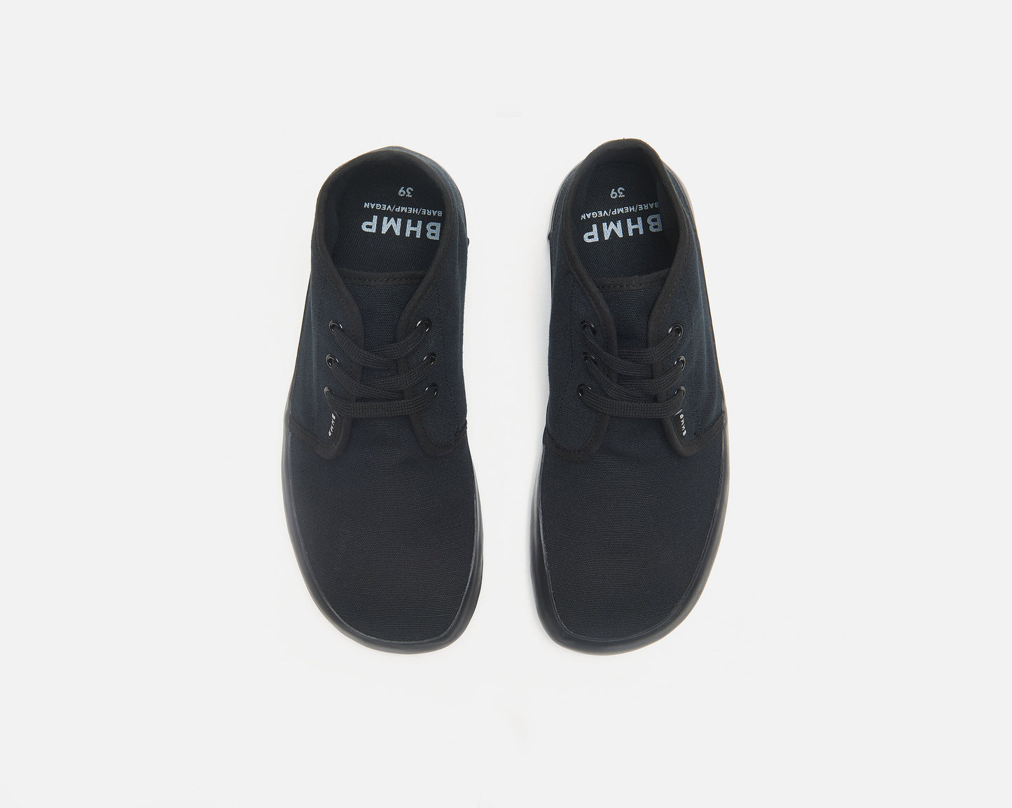 Bohempia - Zelek 2.0 Black & Black - Botines de cordones-Bohempia-Cacles Barefoot-Tienda de calzado barefoot respetuoso minimalista