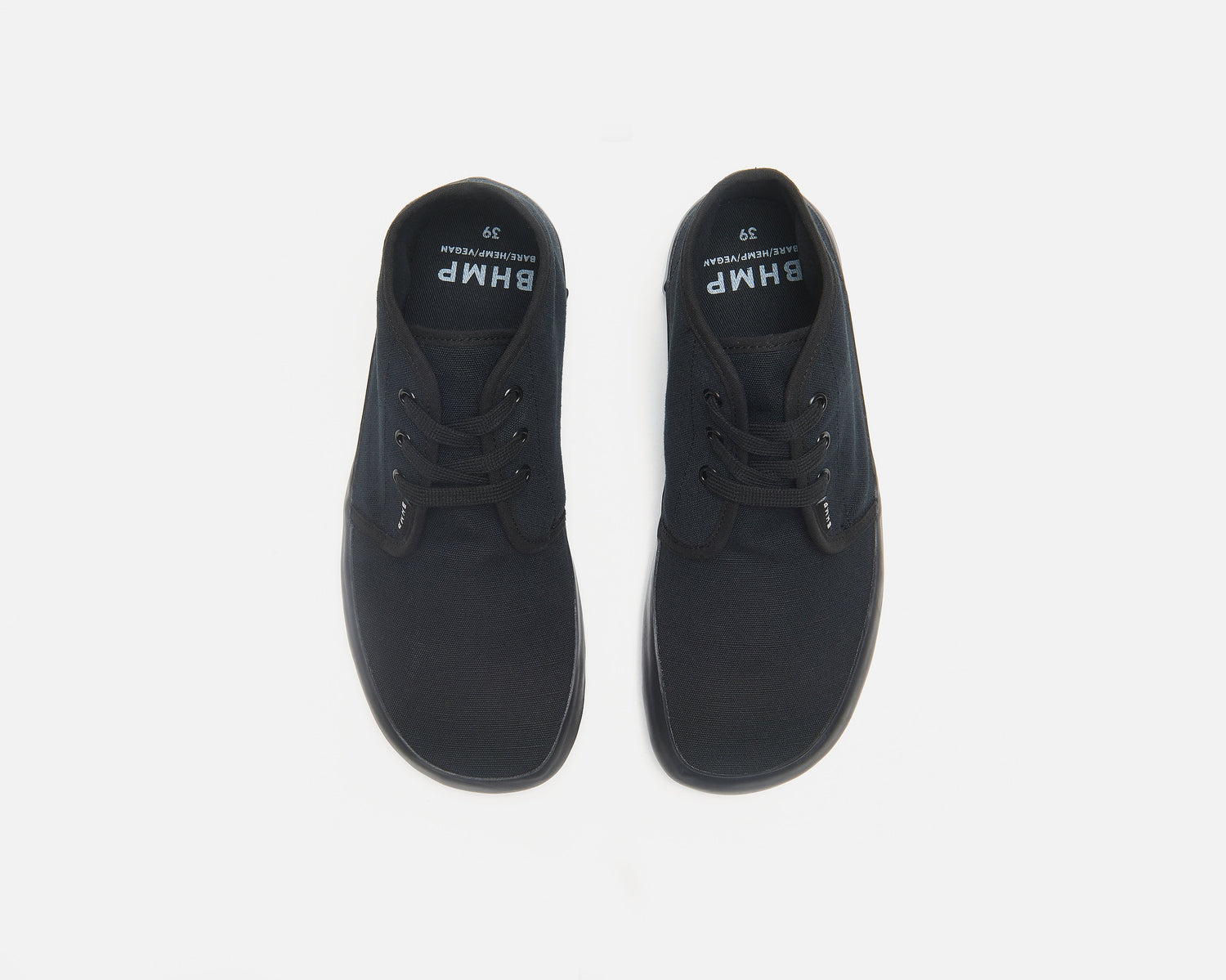 Bohempia - Zelek 2.0 Black & Black - Botines de cordones-Bohempia-Cacles Barefoot-Tienda de calzado barefoot respetuoso minimalista