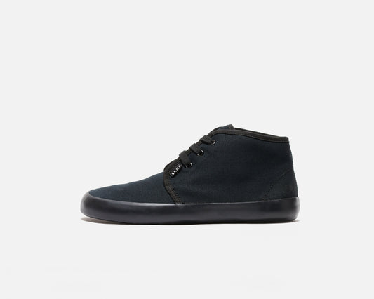 Bohempia - Zelek 2.0 Black & Black - Botines de cordones-Bohempia-Cacles Barefoot-Tienda de calzado barefoot respetuoso minimalista