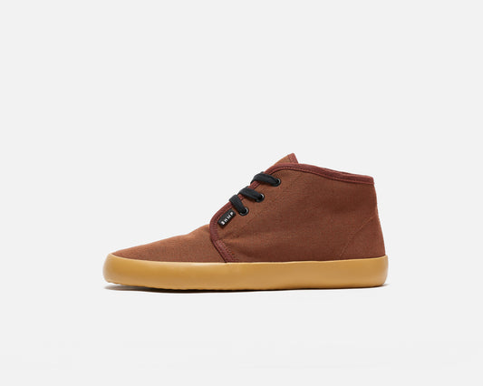 Bohempia - Zelek 2.0 Brown & Gum - Botines de cordones-Bohempia-Cacles Barefoot-Tienda de calzado barefoot respetuoso minimalista