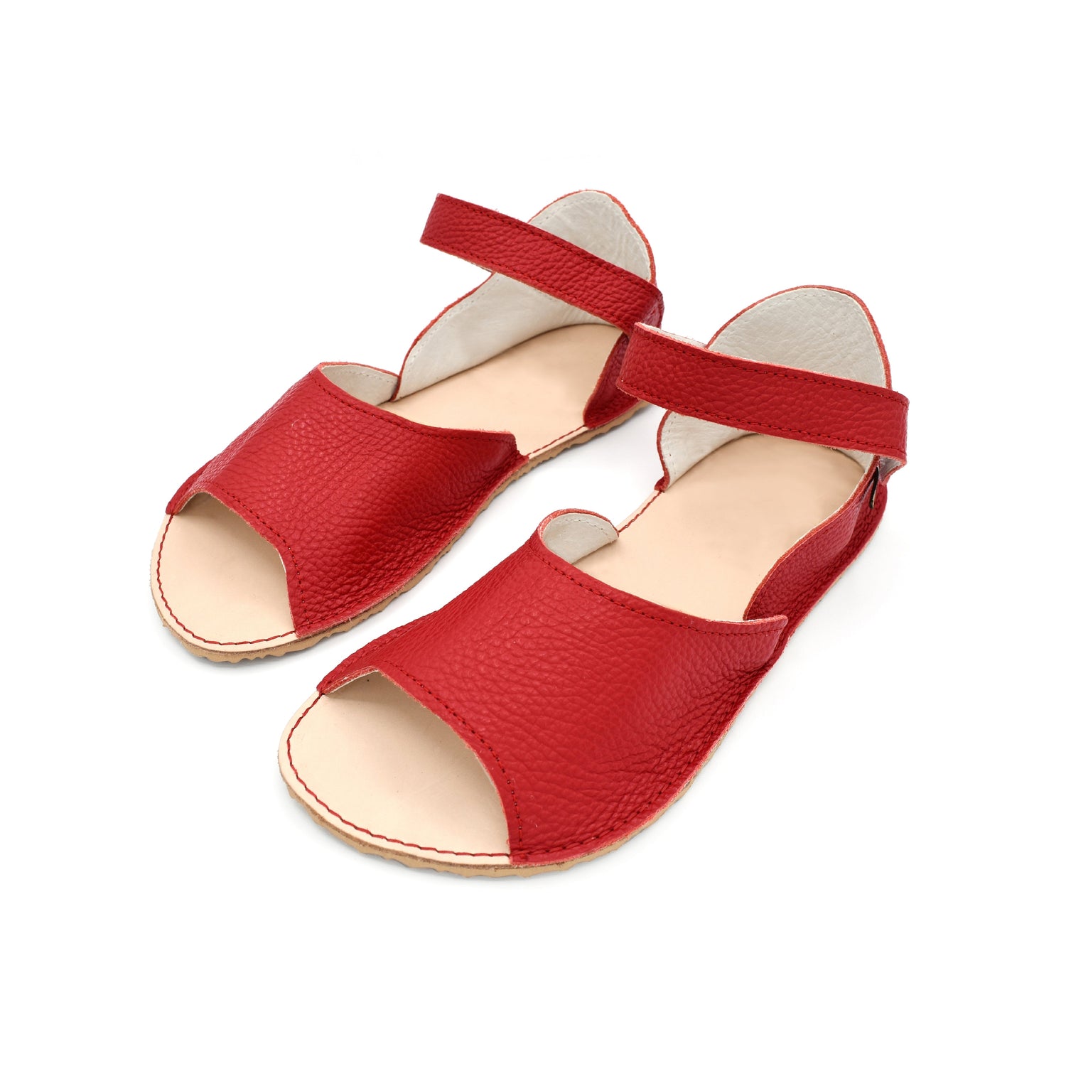 Cacles Barefoot - Akumal Cherry Red - Sandalias minimalistas-Cacles Barefoot-Cacles Barefoot-Tienda de calzado barefoot respetuoso minimalista