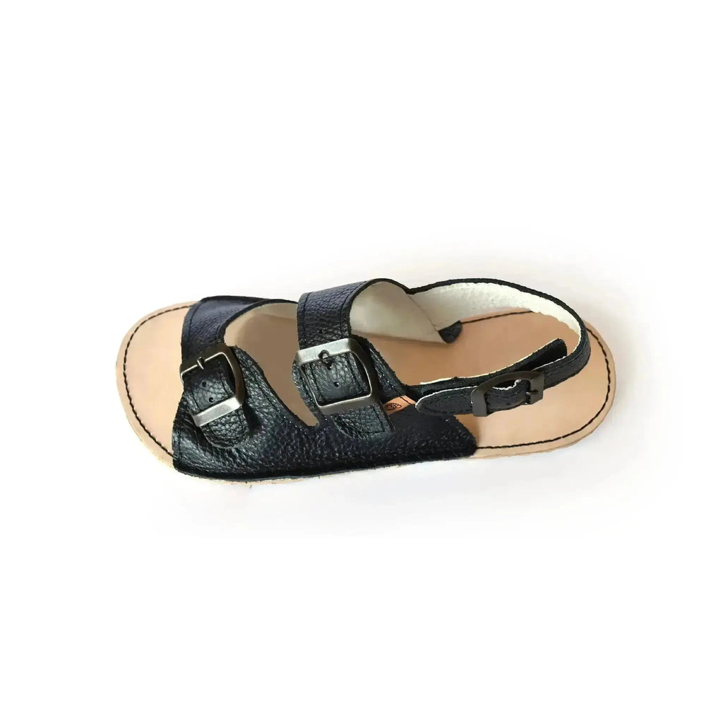 Cacles Barefoot - Cobá Black - Sandalias barefoot negras para mujer negras