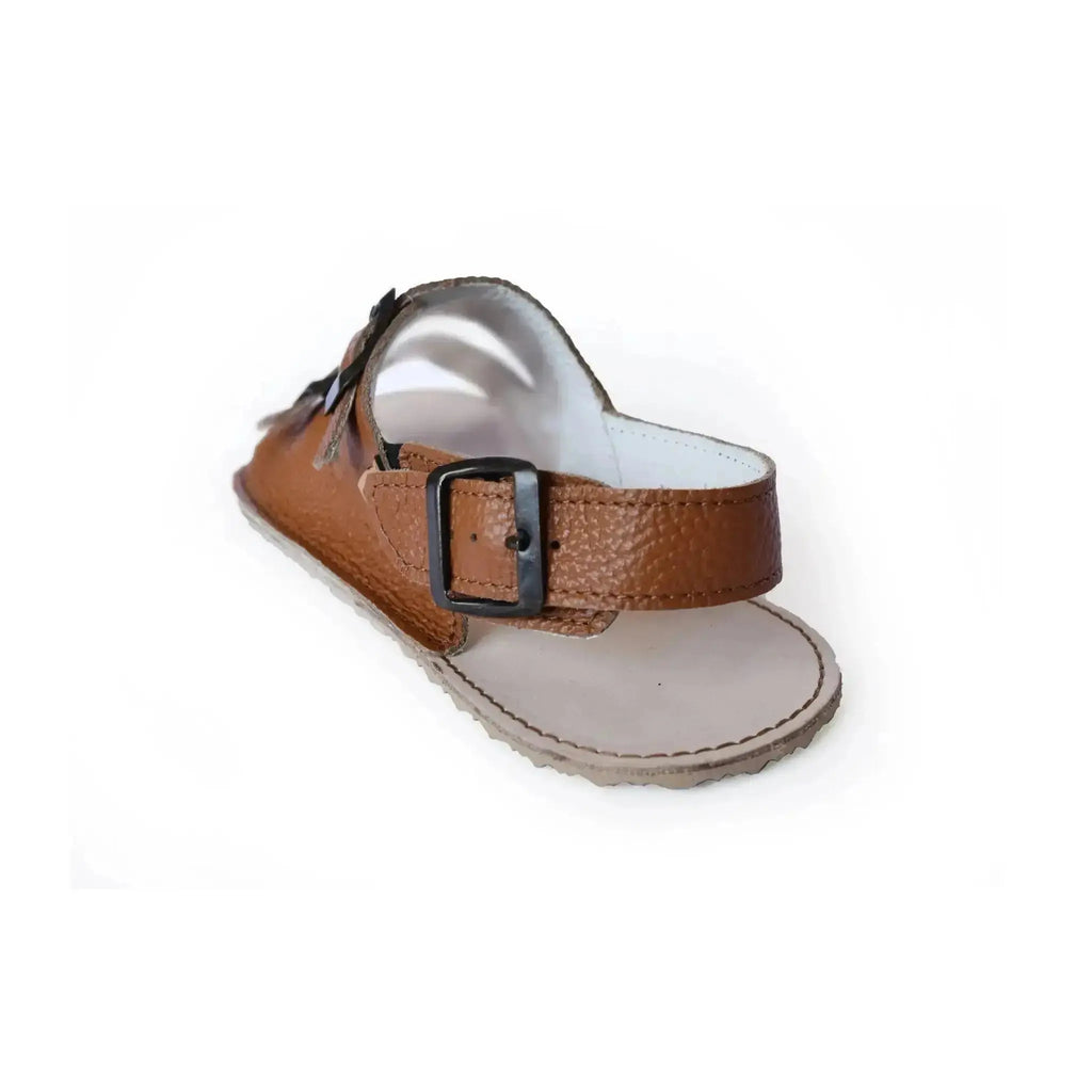 Cacles Barefoot - Cobá Chestnut - Sandalias minimalistas marrones para mujer