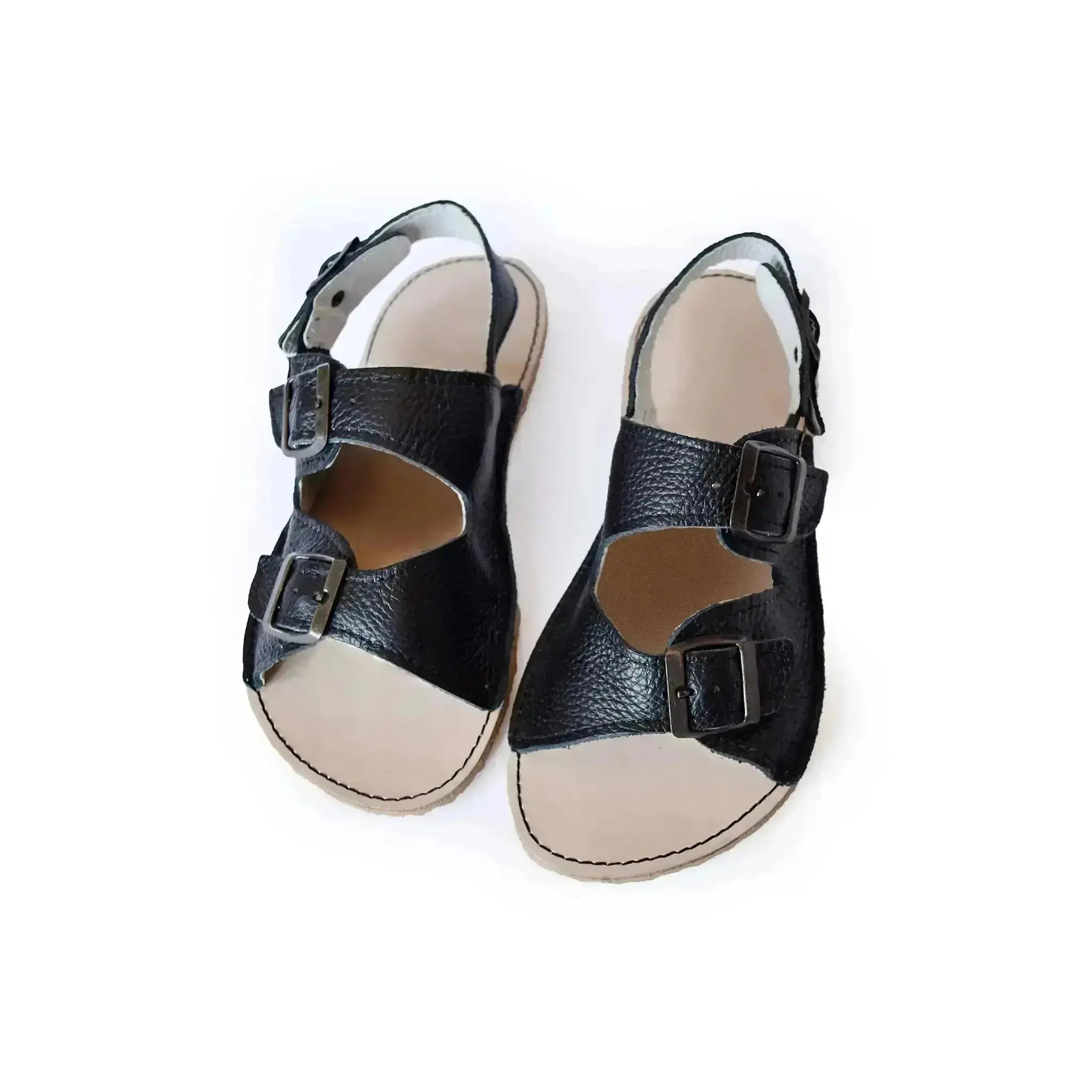 Cacles Barefoot - Cobá Black - Sandalias barefoot negras para mujer negras