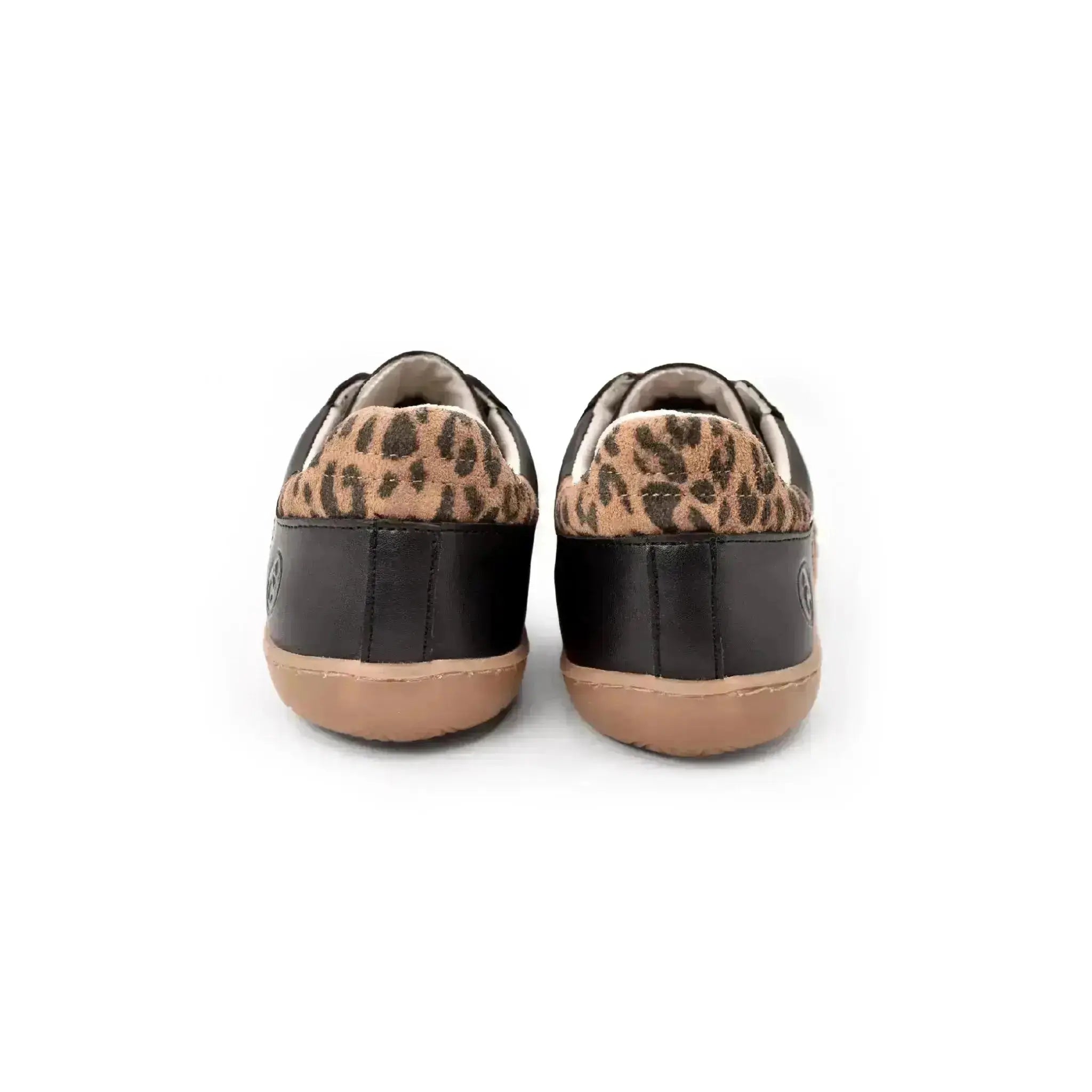 Coqueflex - Black Leopard - Zapatillas barefoot negras con animal print mujer