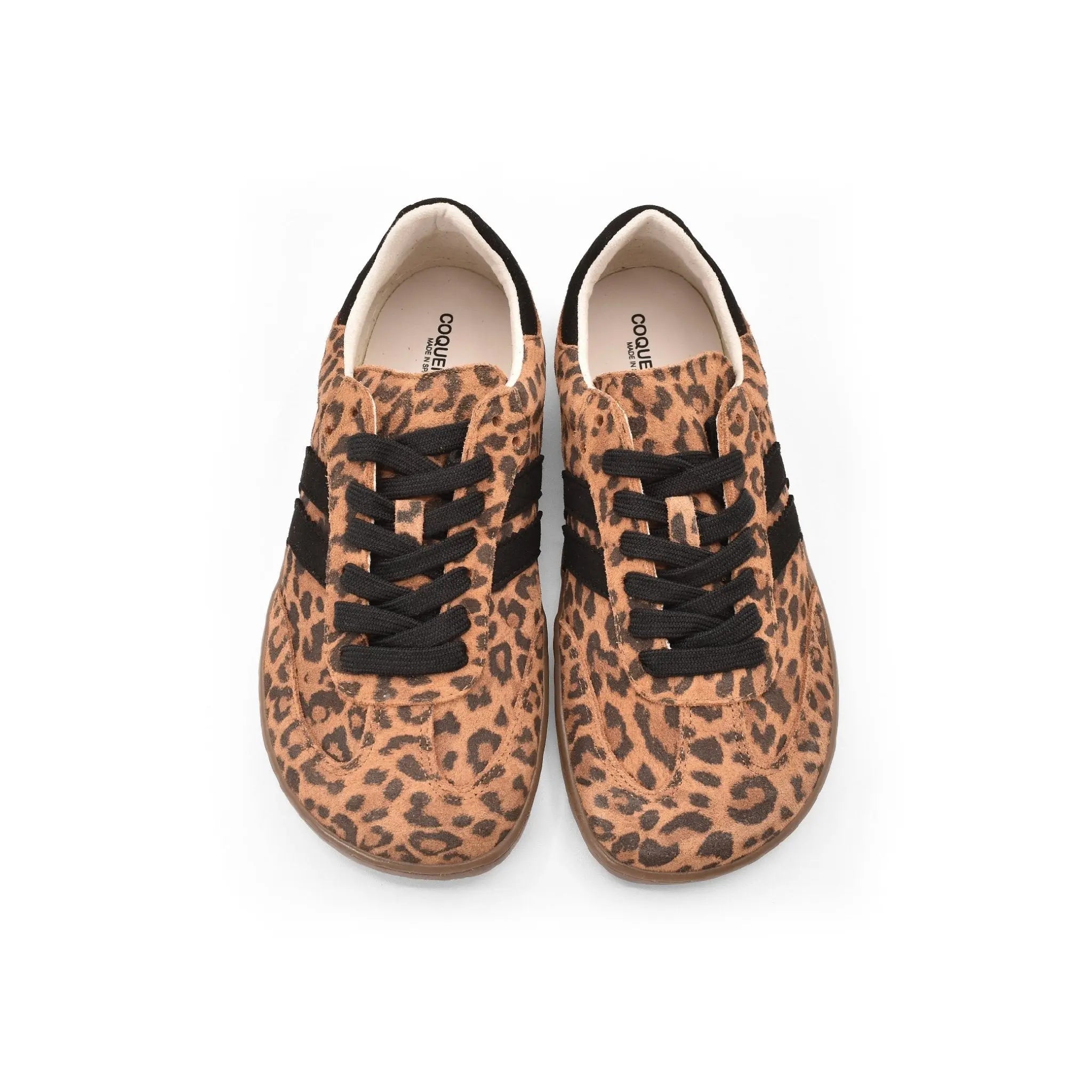 Coqueflex Whiskey Leopard - Deportivas barefoot de leopardo