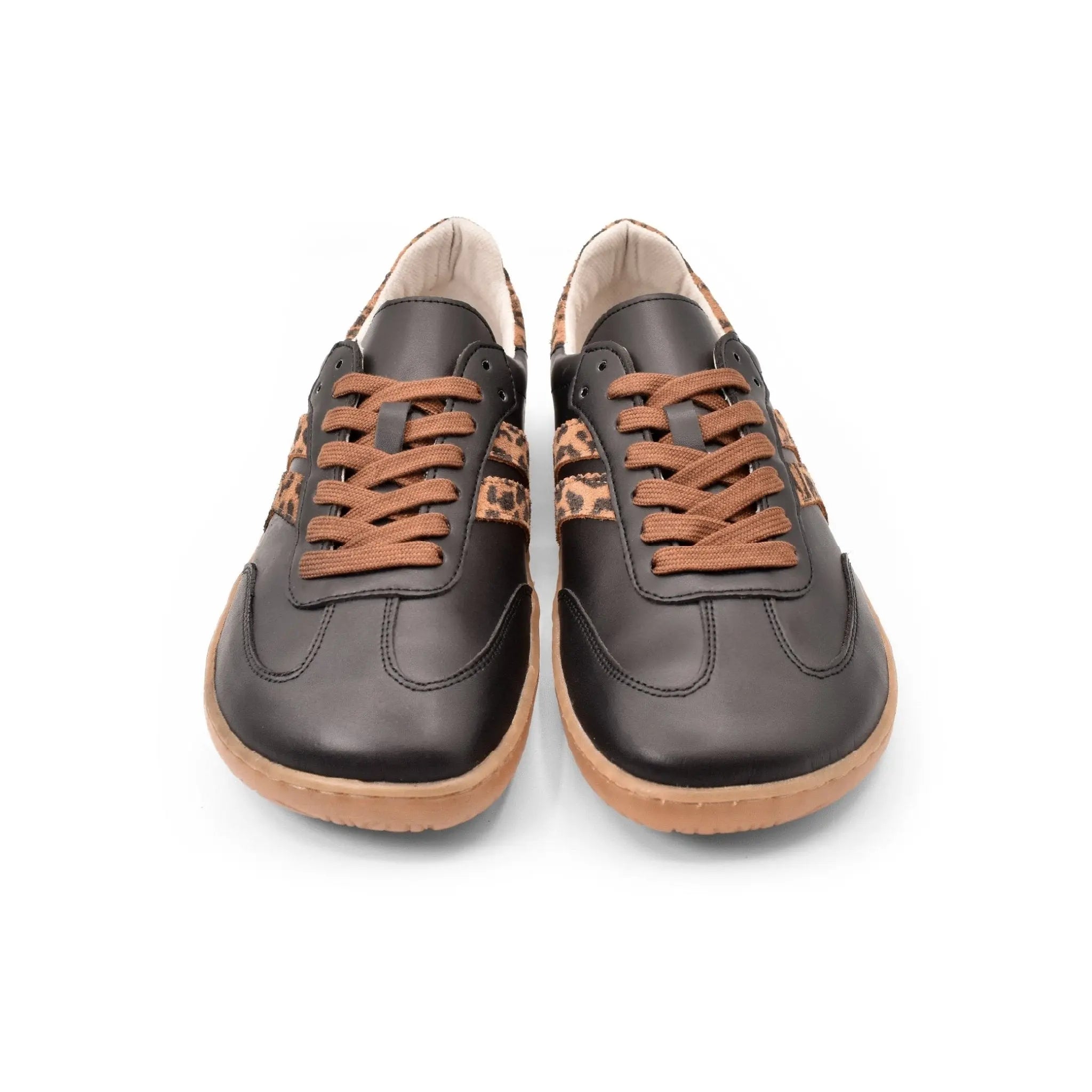 Coqueflex black leopard - Deportivas barefoot de leopardo