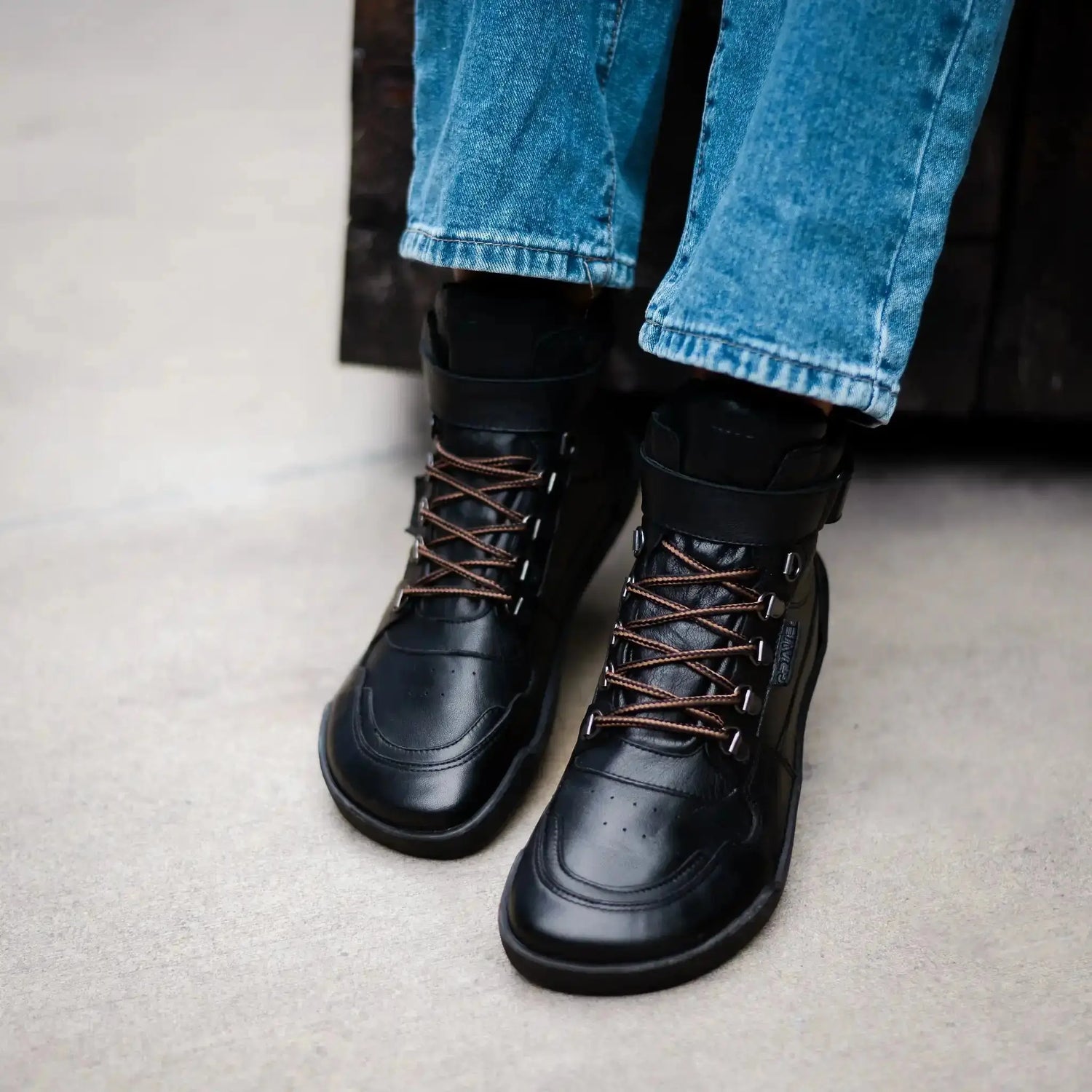 Crave - Glasgow 2.0 Black - botas barefoot con membrana