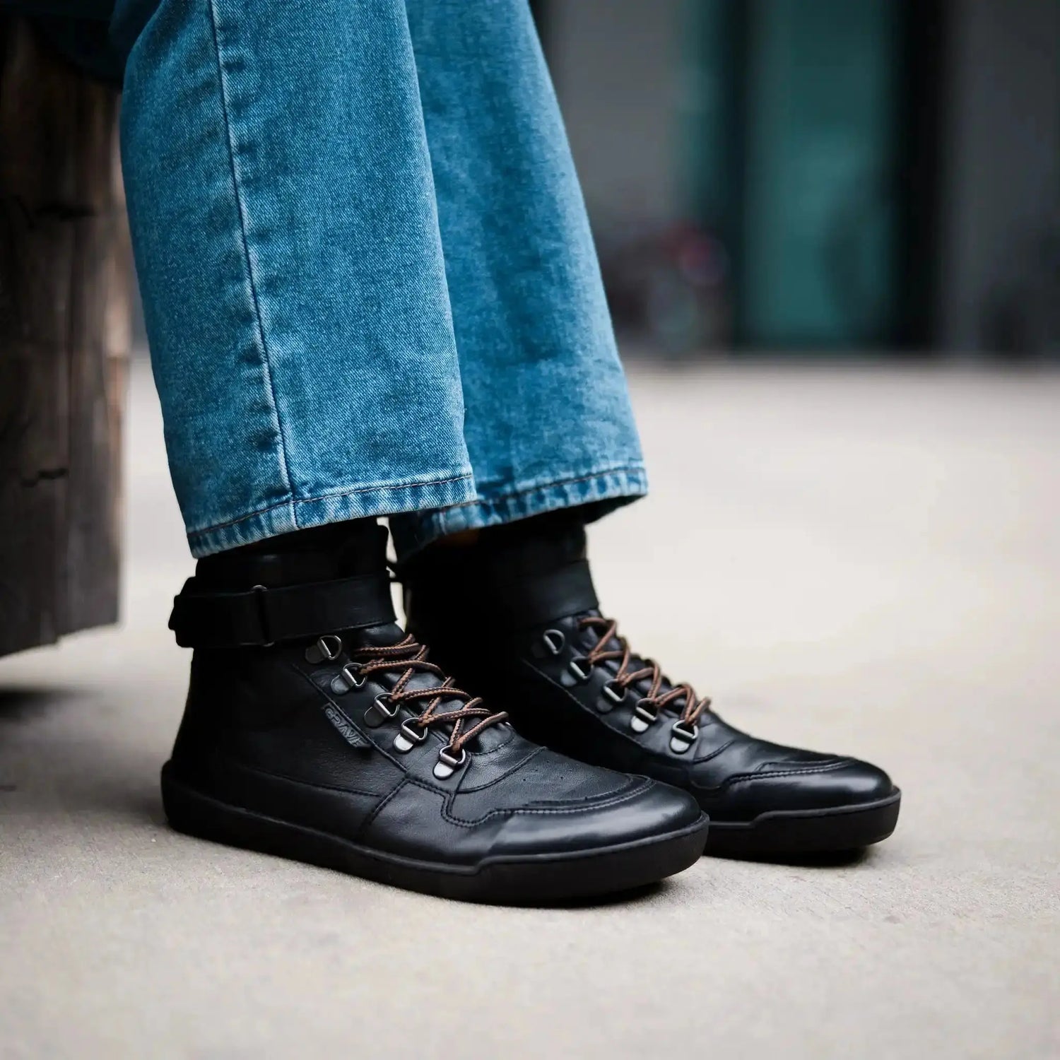 Crave - Glasgow 2.0 Black - botas barefoot con membrana