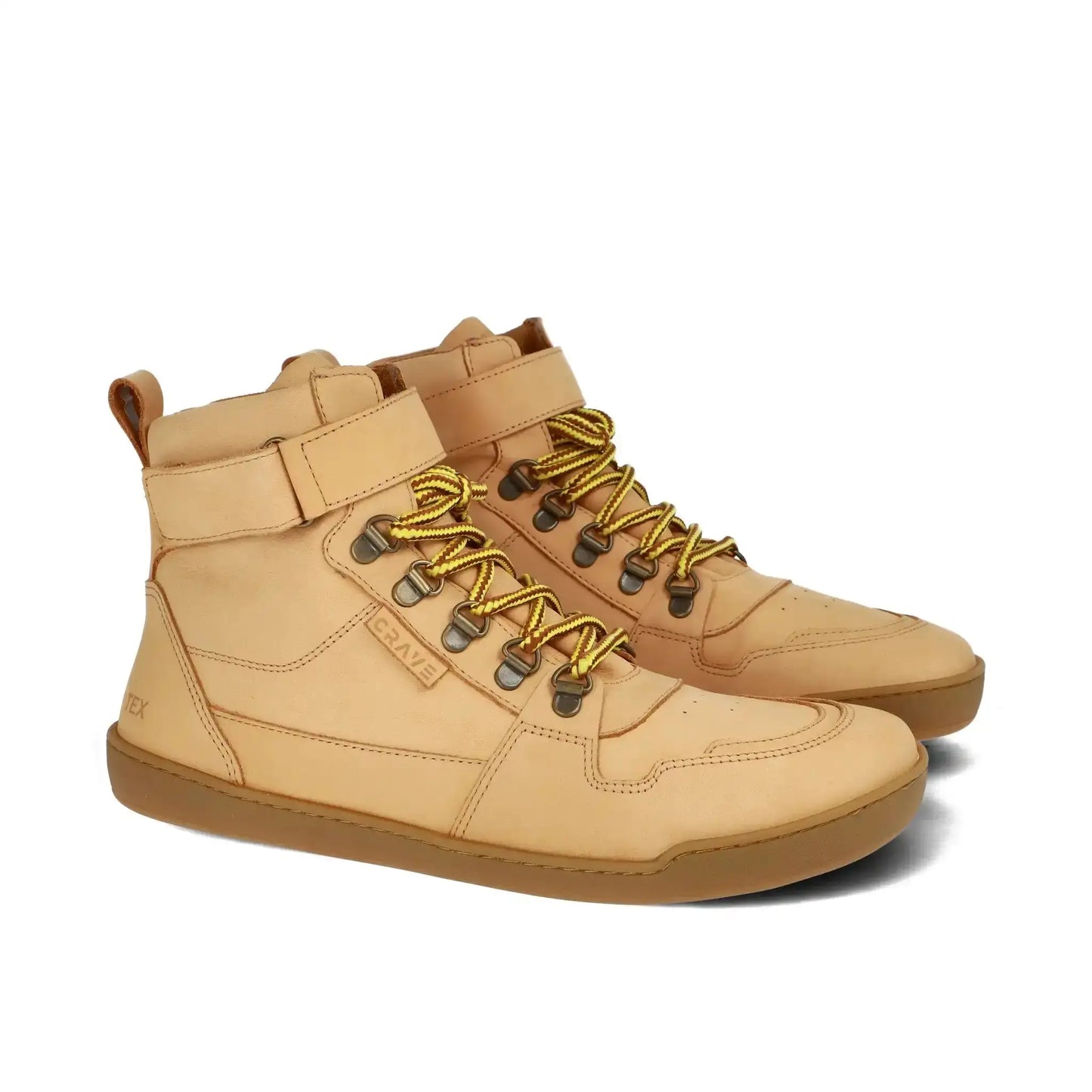 Crave - Glasgow 2.0 Cognac - botas barefoot con membrana