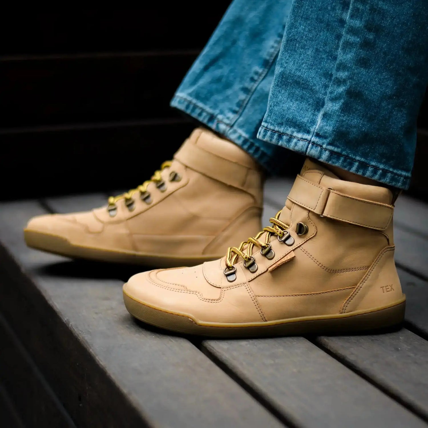 Crave - Glasgow 2.0 Cognac - botas barefoot con membrana