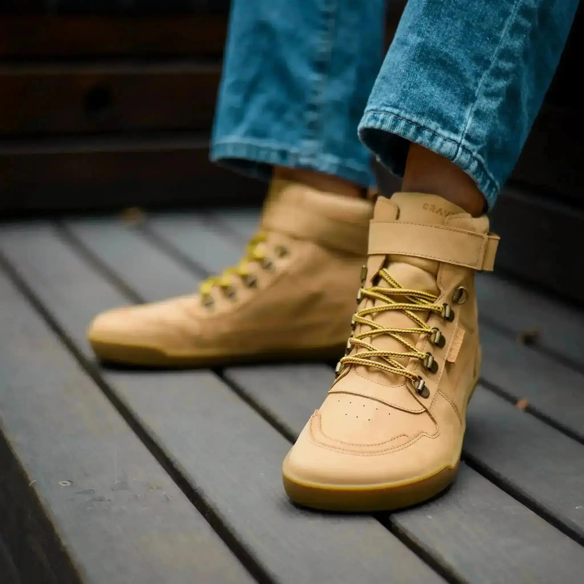 Crave - Glasgow 2.0 Cognac - botas barefoot con membrana